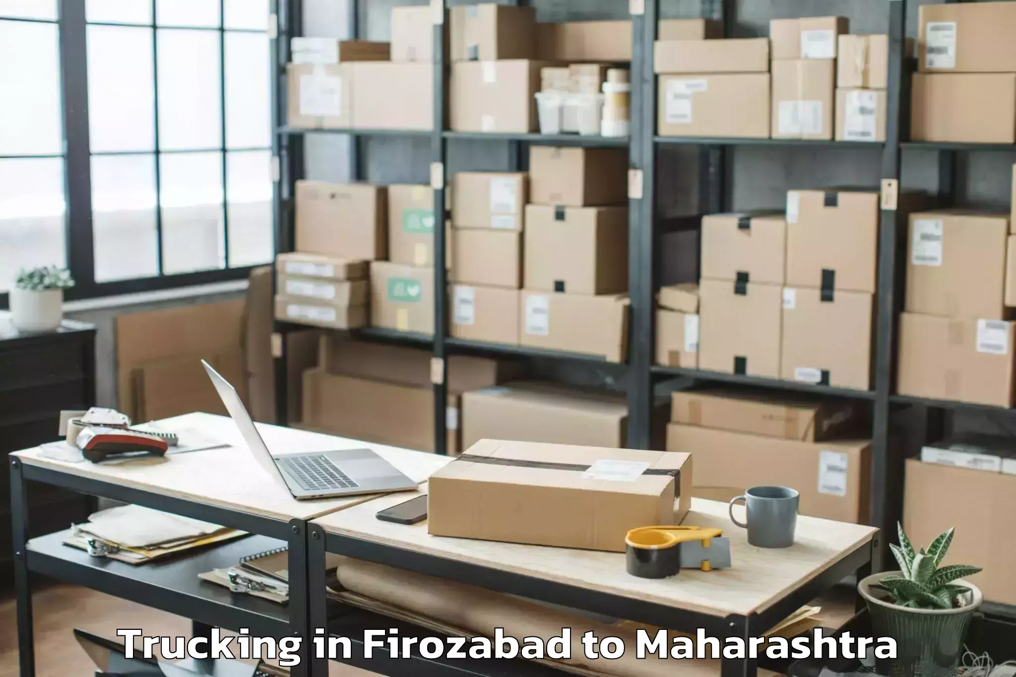 Top Firozabad to Biloli Trucking Available